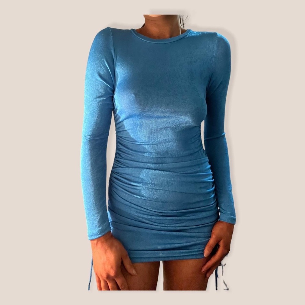 Lioness East Village Blue Mini Dress